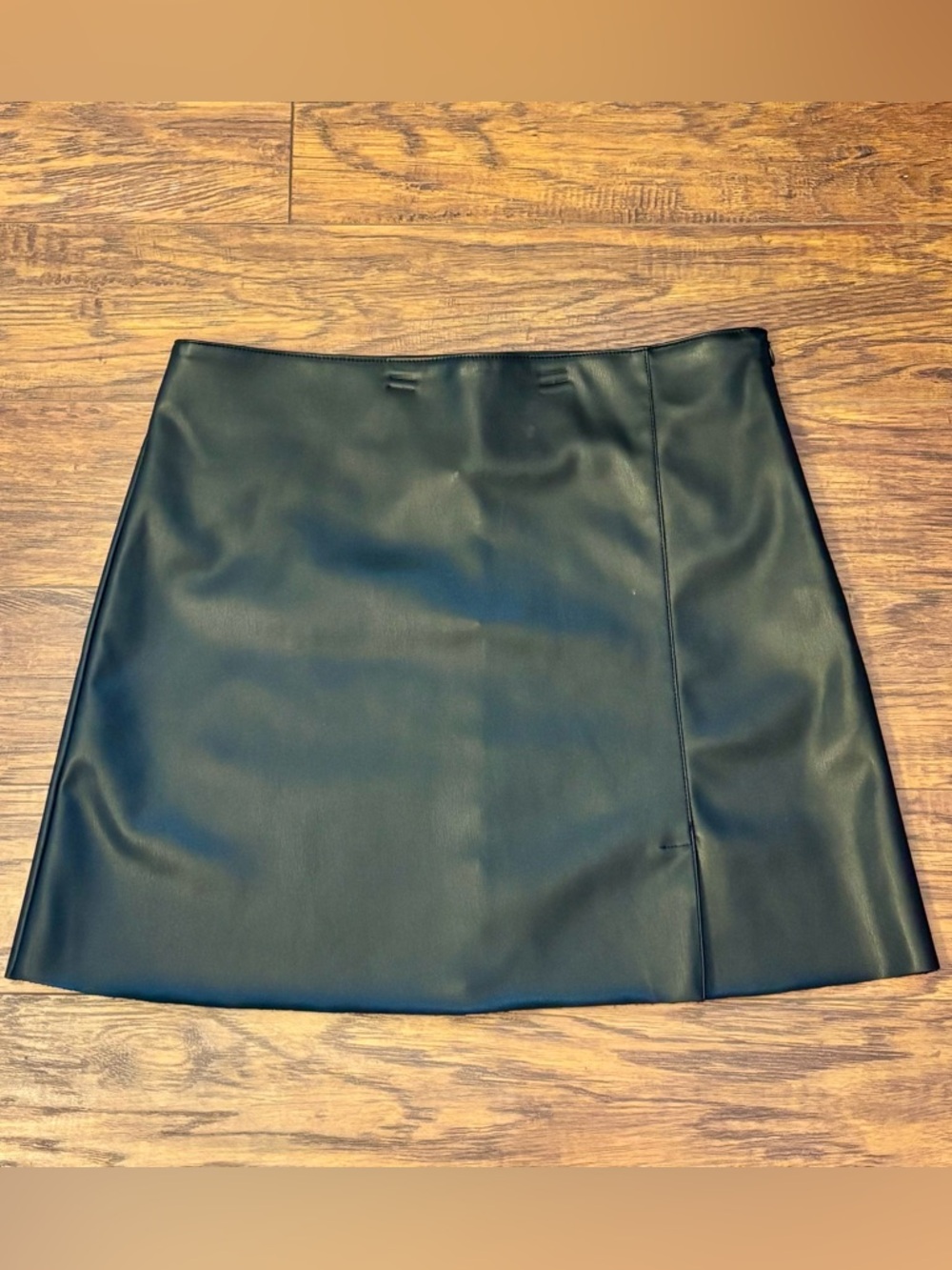 Primark Black Faux Leather Mini Skirt